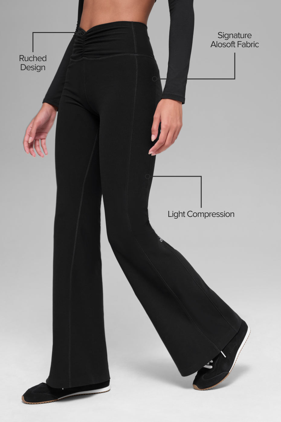 Alosoft Intuition High-Waist Bootcut - Black - 2