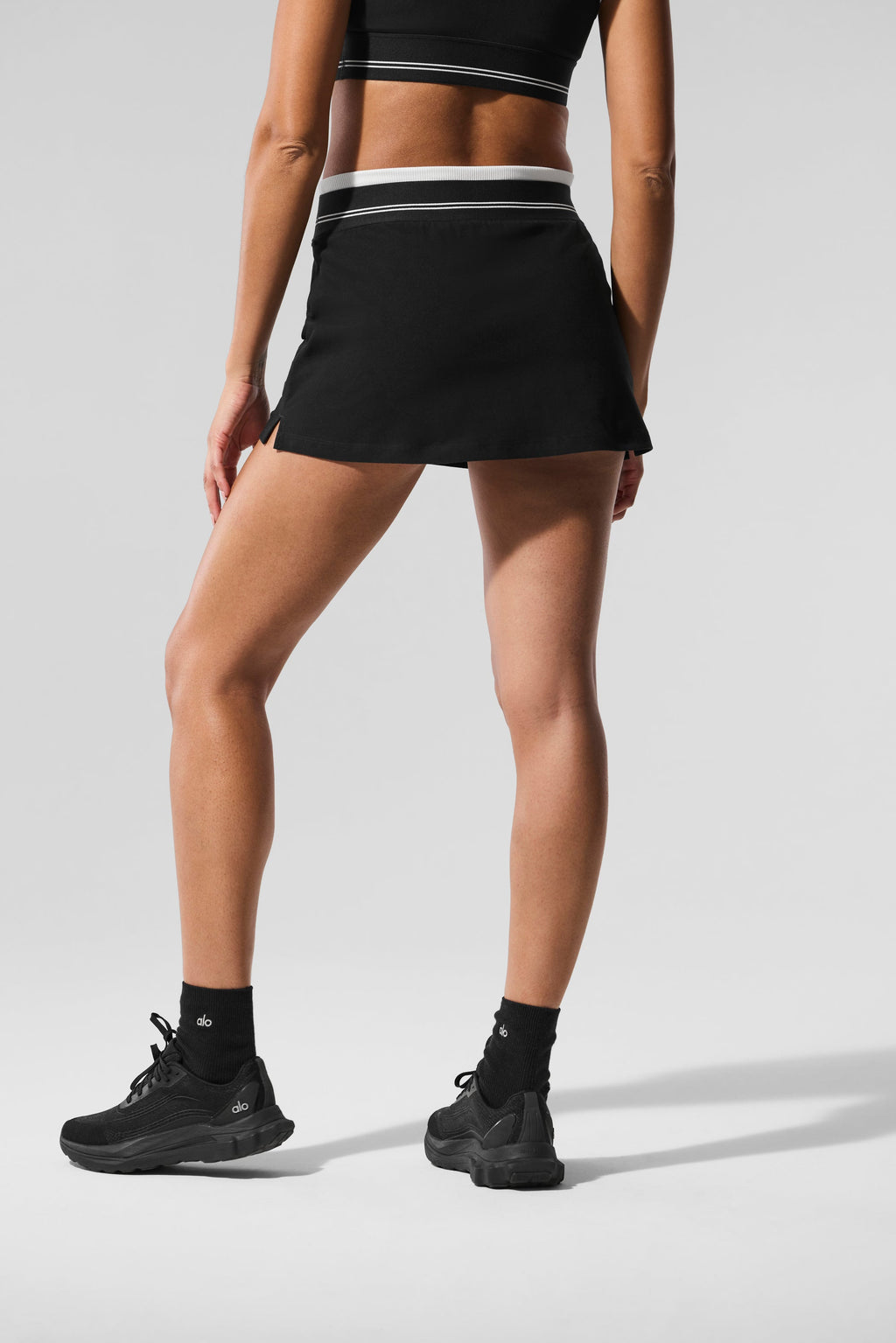 Airbrush Better Together Tennis Skirt - Black/White - 3